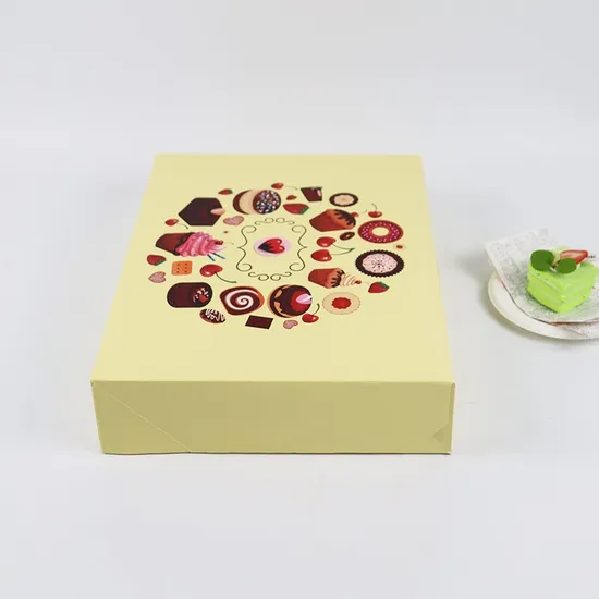 Factory Food Packaging Box Bread Container Corrugated Board Kraft Cake Box Cake Packaging Box