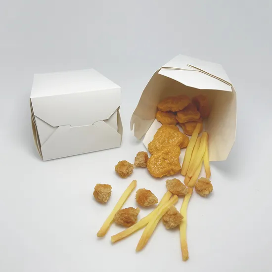 Wholesale Eco-Friendly Disposable Customized Logo Takeaway Sushi Fried Chicken Chip Burger Snack Meal Food Grade Packaging Kraft Cardboard Paper Food Box