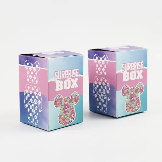 Factory Wholesale Customized Size Loge Transparent Window Personalized Cardboard Kraft Paper Luxury Degradable Eco-Friendly Packaging Delivery Toy Box