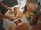 Wholesale Customized Printing Logo Food Grade Disposable Takeaway Sushi Fried Chicken Chips Burger Container Cardboard Kraft Paper Food Box