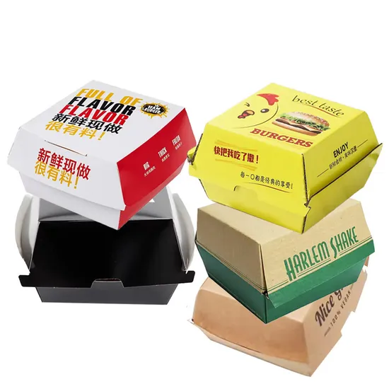 Take out Box for Hamburger Hamburger Paper Box Hamburger Box