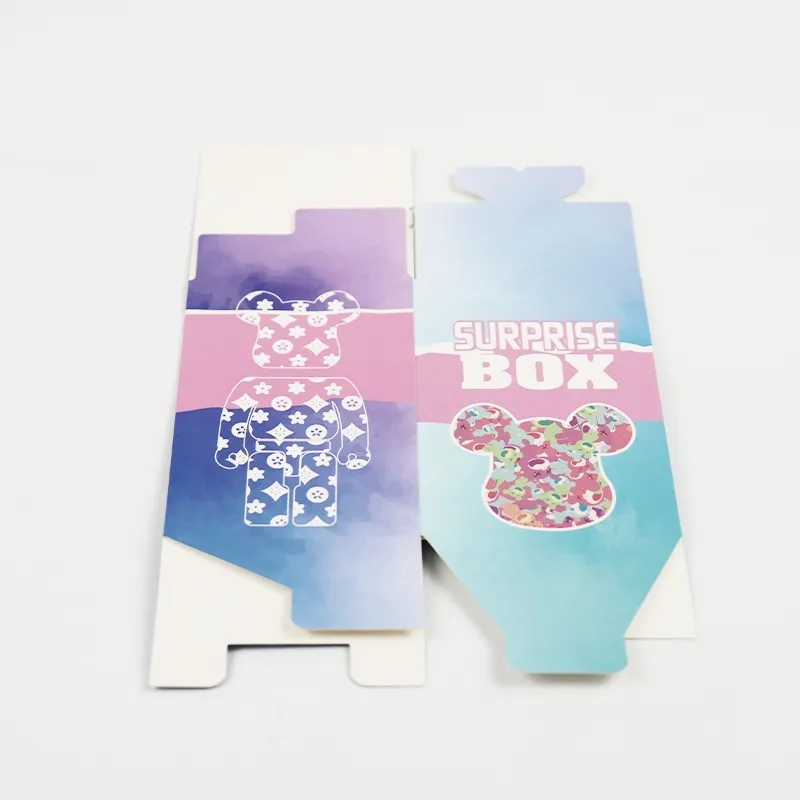 Factory Wholesale Customized Size Loge Transparent Window Personalized Cardboard Kraft Paper Luxury Degradable Eco-Friendly Packaging Delivery Toy Box