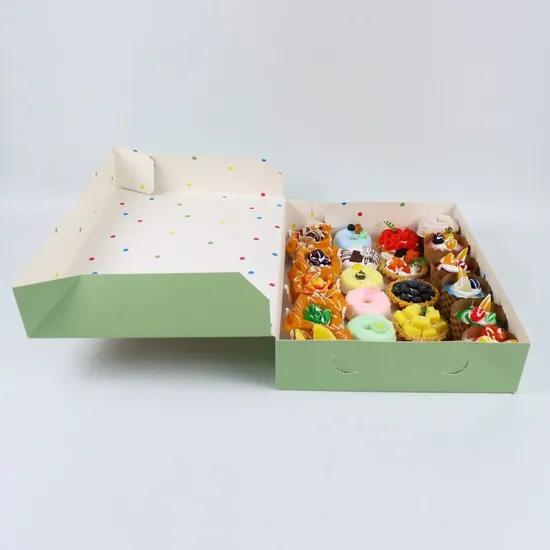 6inch Custom Eco Friendly Cake Box Packaging Folding Food Paper Box