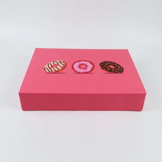 Wholesale Custom Luxury Takeaway Food Grade Degradable Disposable Sweet Pastry Dessert Cookies Donut Packaging Box