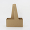 Custom Factory Wholesale Custom Corrugated Board Coffee Paper Cup Holder Kraft Cardboard Carrier Withgold Foil Printing for Food Use with Handle