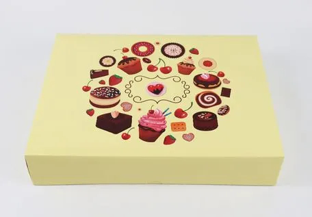 Factory Cheap Wholesale Custom Transparent Window Printed Logo Size Food Grade Degradable Doughnut Disposable Bakery Packaging Macaron Paper Cake Cardboard Box