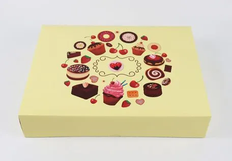 Factory Cheap Wholesale Custom Transparent Window Printed Logo Size Food Grade Degradable Doughnut Disposable Bakery Packaging Macaron Paper Cake Cardboard Box