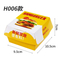 Factory Wholesale Biodegradable Food Grade Disposable Takeaway Lunch Fries Hamburger Box Packaging Custom Print Packing Cardboard Paper Burger Box