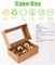 Cheap Customized Printed Logo Food Grade Paper Doughnut Wholesale Custom Size Disposable Bakery Packaging Donuts Cake Packing Box