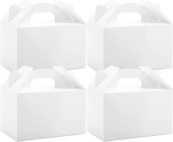 Cheap Customized Printed Logo Food Grade Paper Doughnut Wholesale Custom Size Disposable Bakery Packaging Donuts Macaron Cake Packing Box with Portable Handle