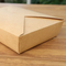 Disposable Eco-Friendly Rectangle Kraft Paper Bow Lunch Box with Lid
