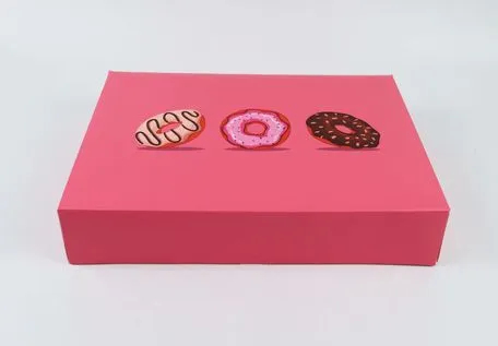 Factory Cheap Wholesale Custom Printed Logo Size Food Grade Doughnut Disposable Bakery Delivery Packing Macaron Paper Cupcake White Cardboard Box