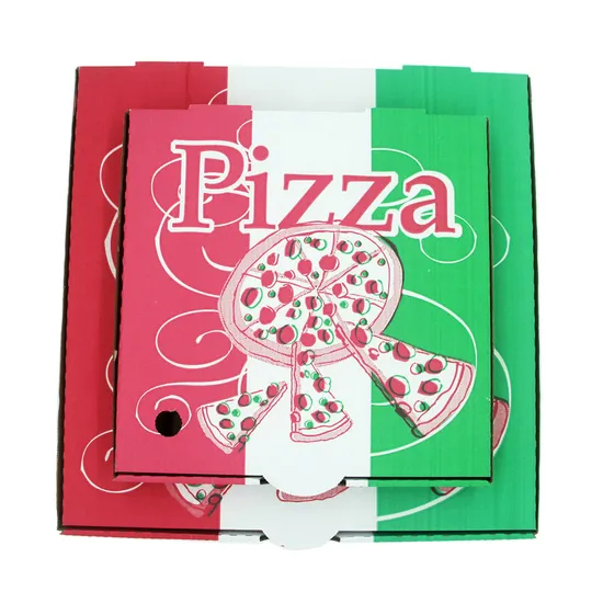 Food Grade Disposable Takeaway Fast Food Biodegradable Corrugated Eco-Friendlycustomized Printing Logo Hexagon Kraft Paper Pizza Box