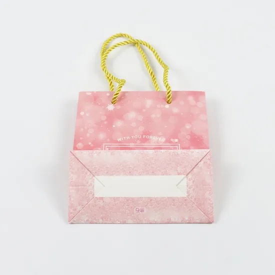 Factory Wholesale Custom Printing Logo Luxury Personalized Degradable Shopping Gift Food Cosmetic Jewelry Packaging Kraft Cardboard Paper Bag with Handle