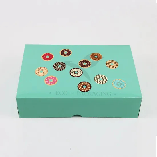 Factory Cheap Wholesale Custom Printed Logo Size Food Grade Luxury Disposable Bakery Packaging Macaron Cake Doughnut Kraft Cardboard Box