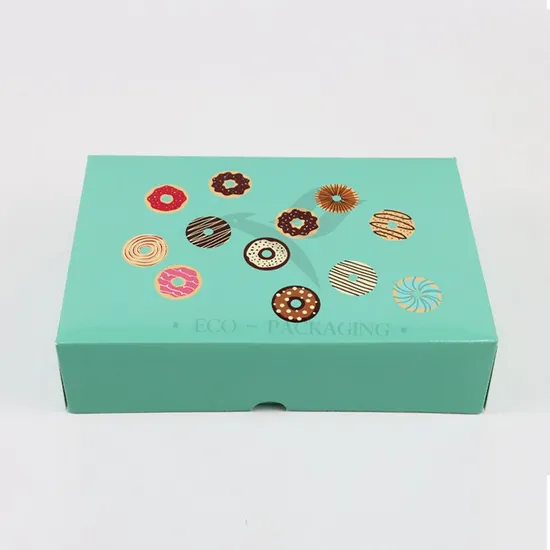 Factory Cheap Wholesale Custom Printed Logo Size Food Grade Luxury Disposable Bakery Packaging Macaron Cake Doughnut Kraft Cardboard Box