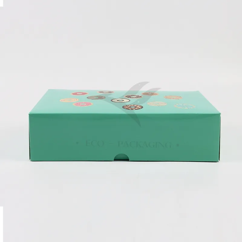 Factory Cheap Wholesale Custom Printed Logo Size Food Grade Luxury Disposable Bakery Packaging Macaron Cake Doughnut Kraft Cardboard Box