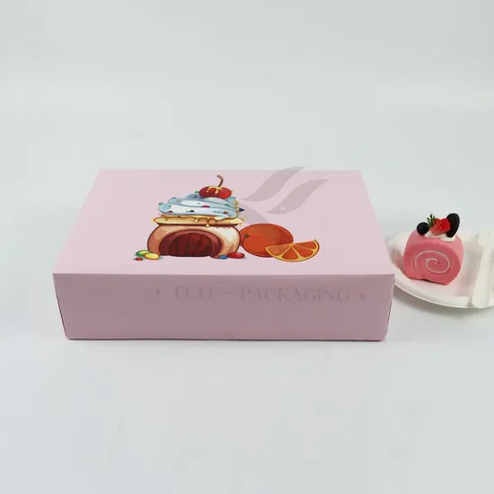 Factory Wholesale Cheap Personalized Luxury Customized Printed Logo Size Food Grade Disposable Packaging Macaron Cake Doughnut Sweet Cardboard Box