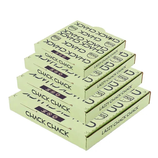 Custom Logo Printed Brown Kraft Paper Pizza Box Food Packaging Take Away Boxes