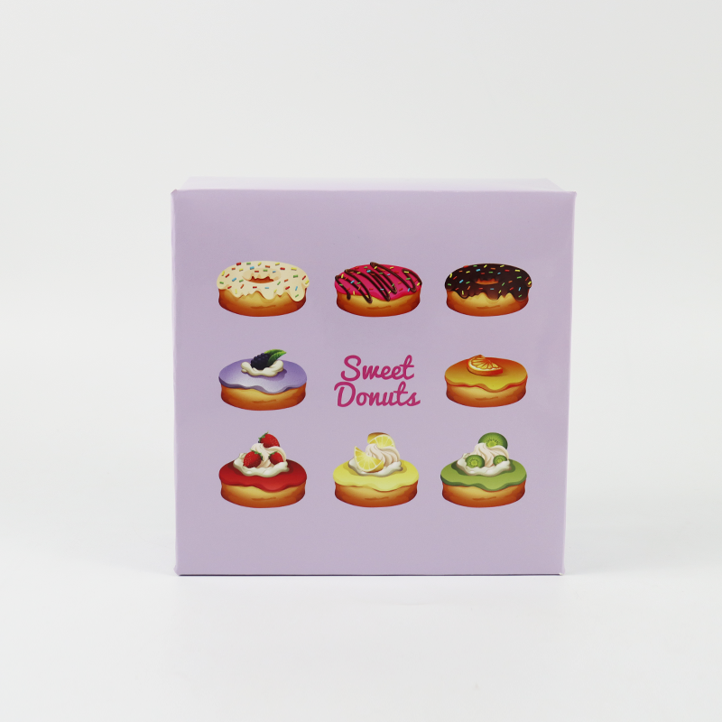 Hot Selling Wholesale Custom Bakery Mochi Donuts Packaging Doughnut Box with Insert Bakery Cake Donuts and Cookie Doughnut Box