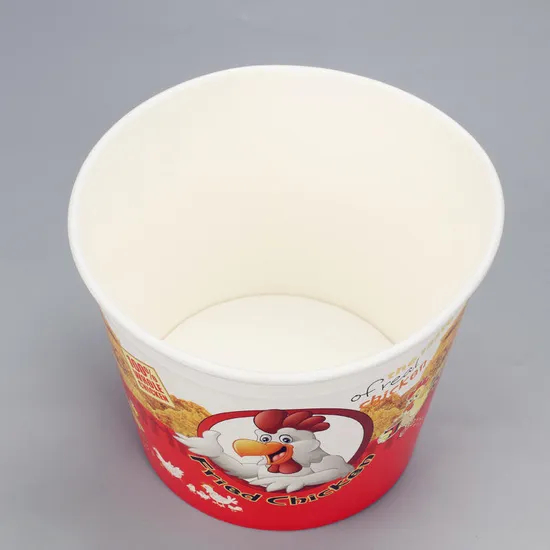 Wholesale Customized Paper Bucket Compostable Paper Popcorn Chicken Soup Bucket