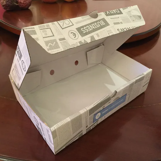 Biodeqradable The Fine Friedfish Box Hiqh Quality Fish and Chips Paper Box Fast Food Packaging