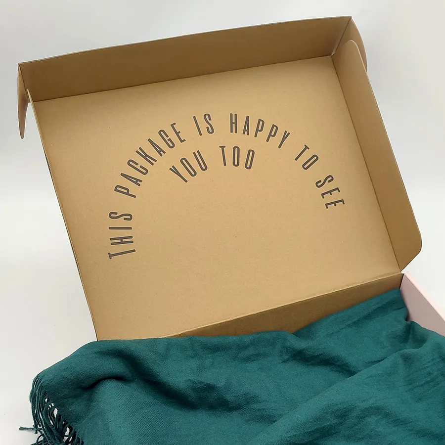 Waterproof and Oilproof Gift Box Packaging Biodegradable Thickened Cowhide Packaging Box
