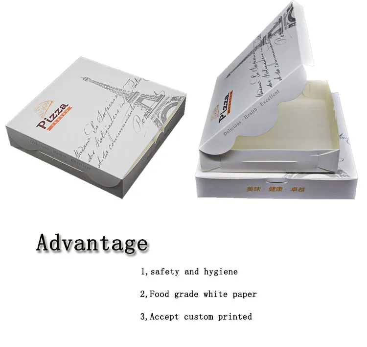 Custom Biodegradable Pizza Packaging Boxes Cardboard Paper Pizza Boxes Custom Baked Pizza Box