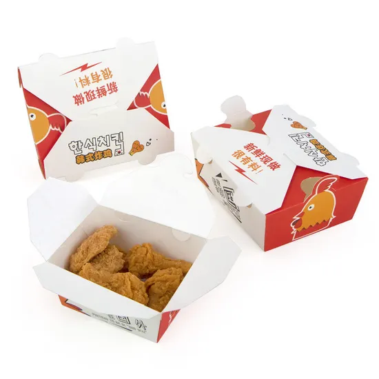 Customized Food Grade Paper Packaging Fried Chicken Box