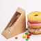 Kraft Paper with Logo Printing Triangle Cake Box Mousse Cut Cake Packaging Box Sandwich Pastry Slice Packing Box