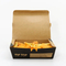Disposable Take Away Package Snack Container Kraft Lunch Paper Box Restaurant Salad Box for Fast Food with Slots