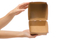 Wholesale Custom Special Shape Hexagonal Tear White Cardboard Hamburger Sandwich Bread Bagel Box