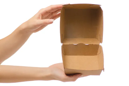 Wholesale Custom Special Shape Hexagonal Tear White Cardboard Hamburger Sandwich Bread Bagel Box