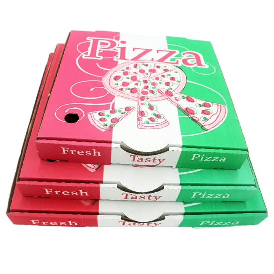 Wholesale Pizza Box Food Grade Takeaway Pizza Box Manufacturers Custom Logo Printed Pizza Box