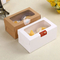 Custom Print Lid and Base Storage Packaging Paper Food Box with Pet Window Cake Box for Birthday