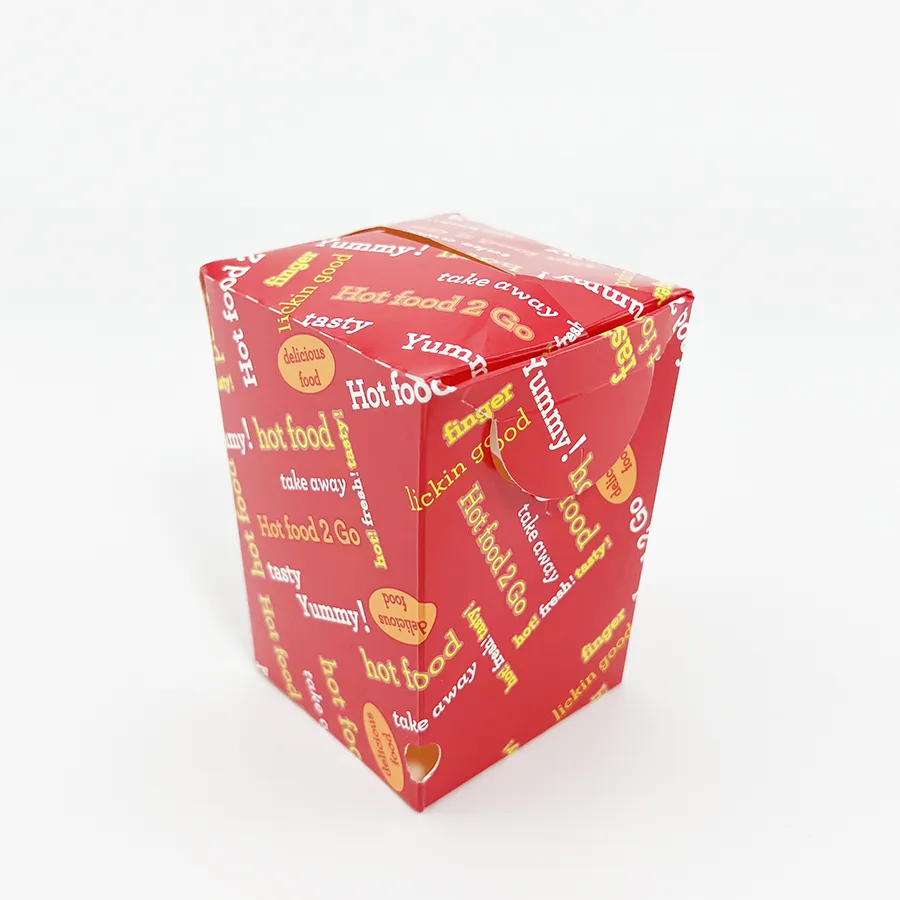 Custom Printed Eco-Friendly Popcorn Box Fried Chicken Packaging Boxes Factory Cheap Custom Shape Recyclable Paper Chip Box