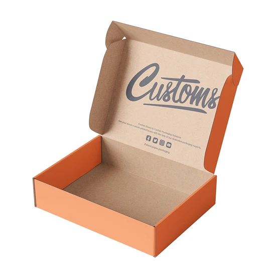 Custom Eco-Friendly Colorful Pink Orange Green Black Corrugated Boxes Mailer Box Present Box Bakery Cake Box