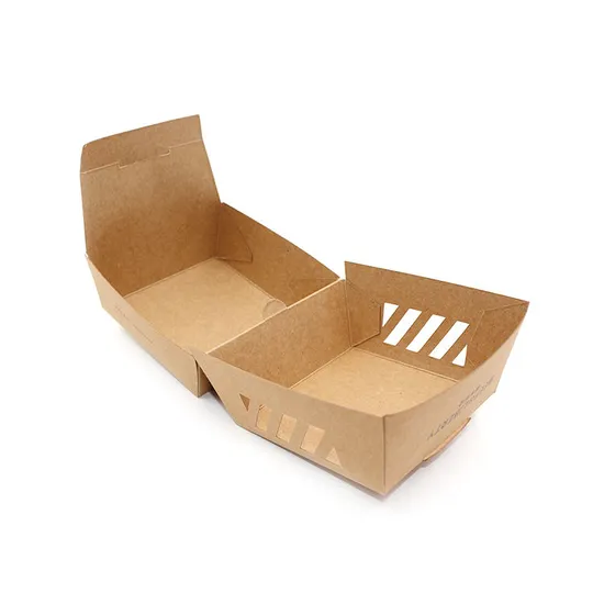 Corrugated Paper Box Burgers Personalized Burger Boxes See Through Burgers Boxes