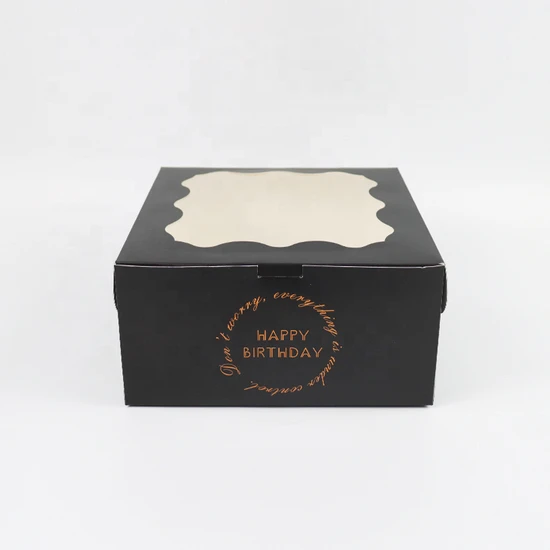 Disposable Hard Food Grade Donut Cupcake Cake Baking Paper Packaging Box for Food Customized Design Accept