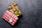 Custom Printed Paper Cosmetic Chocolate Snack Biscuit Cookies Bread Pizza Pie Frozen Food Meatsteak Cake Tea Coffee Nut Swirls Product Packing Packaging Box