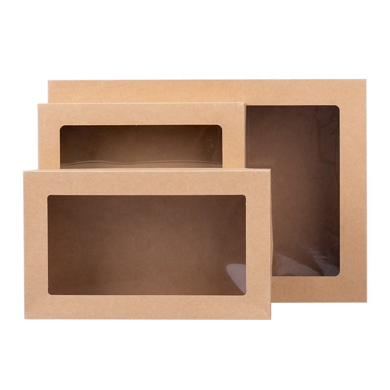 Paper Cake Box with Transparent Window Cup Cake Boxes in Bulk Dly Birthday Cake Box