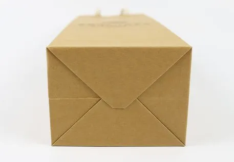 Foldable Bottom Self-Adhesive Closure Packaging Paper Bag for Coffee Shops and Teahouses