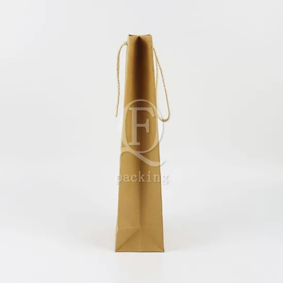 Foldable Bottom Self-Adhesive Closure Packaging Paper Bag for Coffee Shops and Teahouses