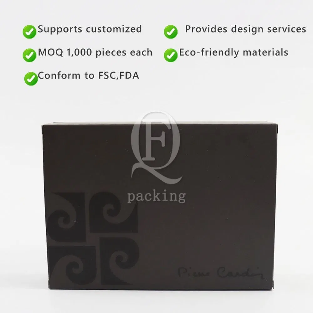 Good Printing Effect Various Materials Customized Kraft Paper Box for Wine Packaging