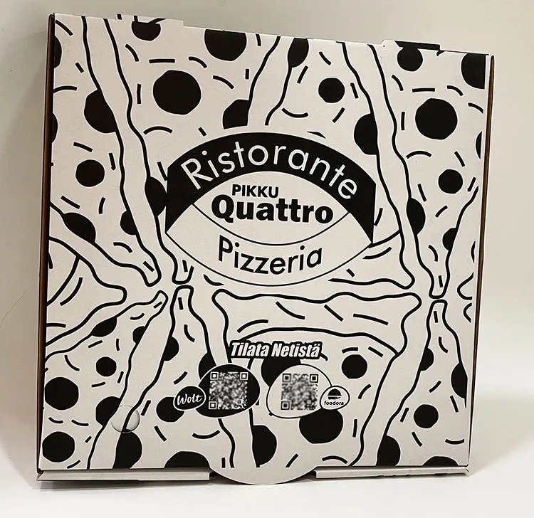 Disposable Food Grade Biodegradable Pizza Box Takeaway Delivery Corrugated Box Sheet for Pizza