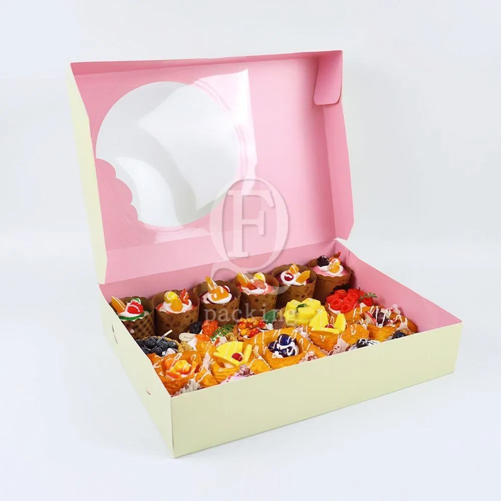Exquisite High-Quality Printing Customized Packaging Square Cake Box for Club Celebration