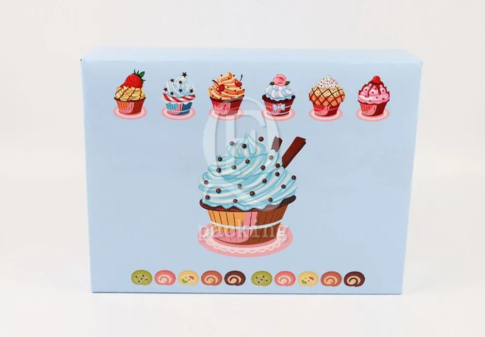 Multiple Sizes Reusable Customized Cardboard Sheet Cake Boxes for Birthday Party