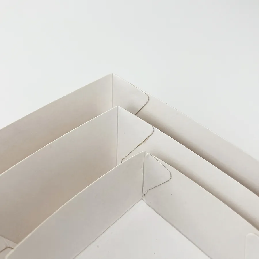 Hot Selling Custom Eco Friendly Biodegradable Brown Craft Paper Packaging Takeaway Snack Tray