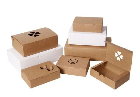 Environmentally Friendly Materials Oil-Proof Customized Disposable Paper Snack Boxes for Snacks