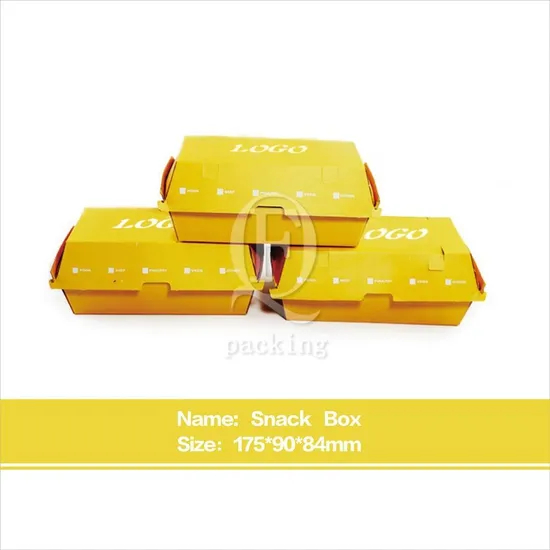 Suitable Size Easy to Use Paper Burger Packaging Box for Outdoor Sports